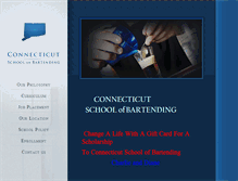 Tablet Screenshot of connecticutschoolofbartending.com